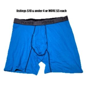 Hanes Boxer Briefs Underwear Size XL Comfort Flex Fit Aqua Shorts
